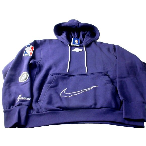 Nike Men's NBA L.A. Lakers Courtside City Edition Hoodie Purple Size Medium NWT - Picture 1 of 5